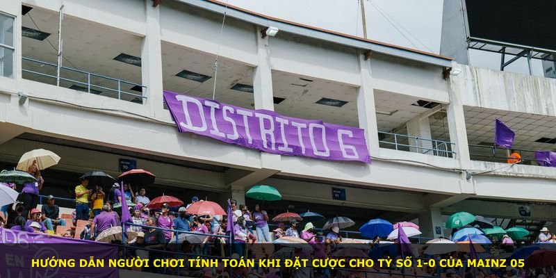 Hướng dẫn người chơi tính toán khi đặt cược cho tỷ số 1-0 của Mainz 05
