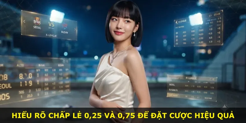 Hiểu rõ chấp lẻ 0,25 và 0,75 để đặt cược hiệu quả