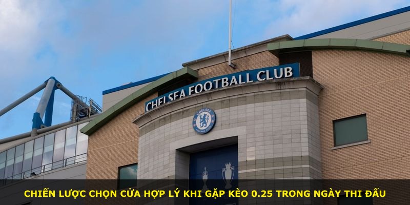 Chiến lược chọn cửa hợp lý khi gặp kèo 0.25 trong ngày thi đấu