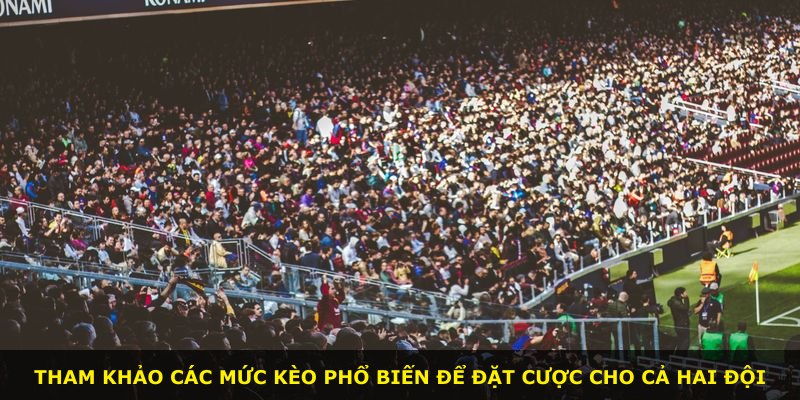 Tham khảo các mức kèo phổ biến để đặt cược cho cả hai đội