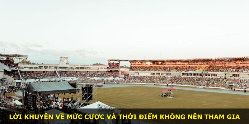 Lời khuyên về mức cược và thời điểm không nên tham gia