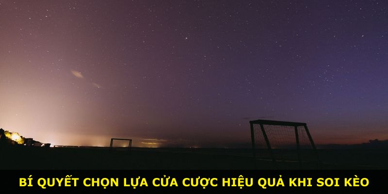 Bí quyết chọn lựa cửa cược hiệu quả khi soi kèo