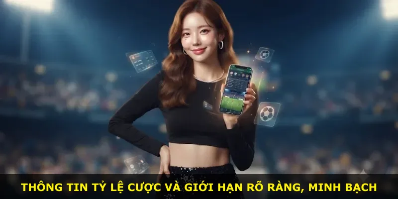 Thông tin tỷ lệ cược và giới hạn rõ ràng, minh bạch