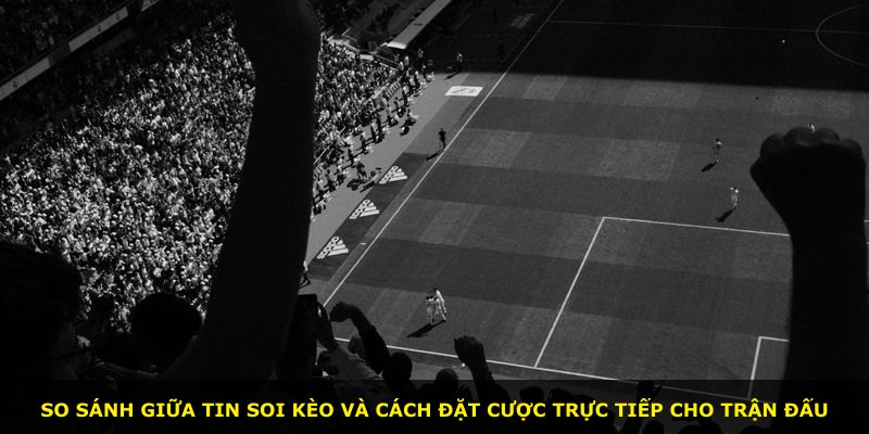 So sánh giữa tin soi kèo và cách đặt cược trực tiếp cho trận đấu